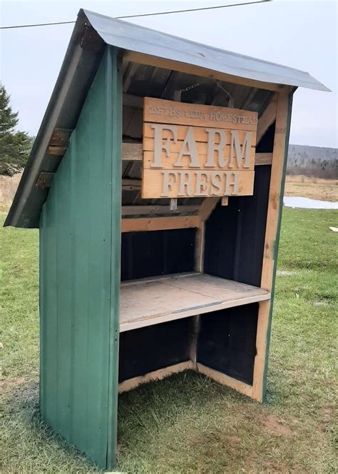 metal box side of the road near farm|How To Build A DIY Roadside Farm Stand Easy, Quick, and Fun.